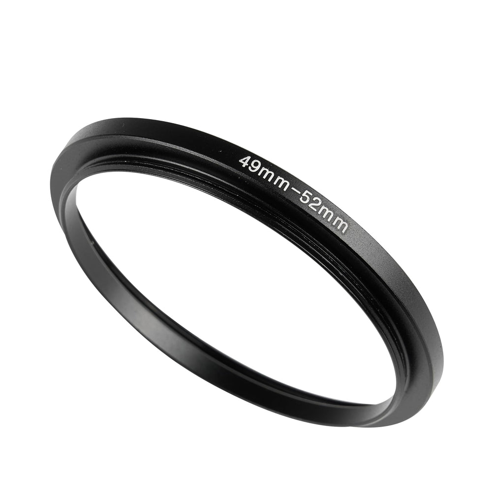 49mm to 52mm Step-Up Ring Adapter,49mm to 52mm Step Up Filter Ring,for All Brands UV ND CPL Metal Stepping Up Ring Adapter Filter (49mm to 52mm) 49mm to 52mm