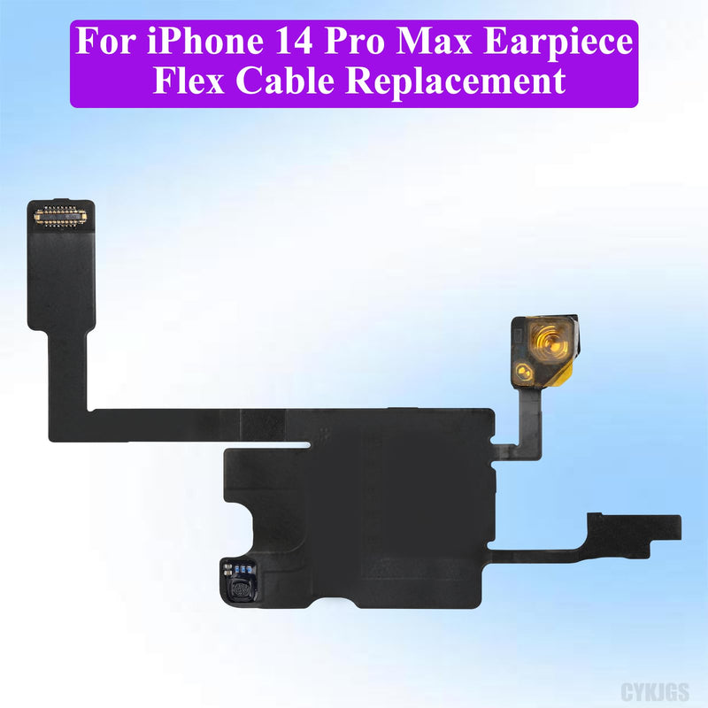 for iPhone 14 Pro Max Earpiece Ear Speaker Flex Cable Replacement for iPhone 14promax Proximity Sensor Flex Cable with Full Repair Fix Tools Kit Waterproof for A2651 A2893 A2894 A2895 A2896
