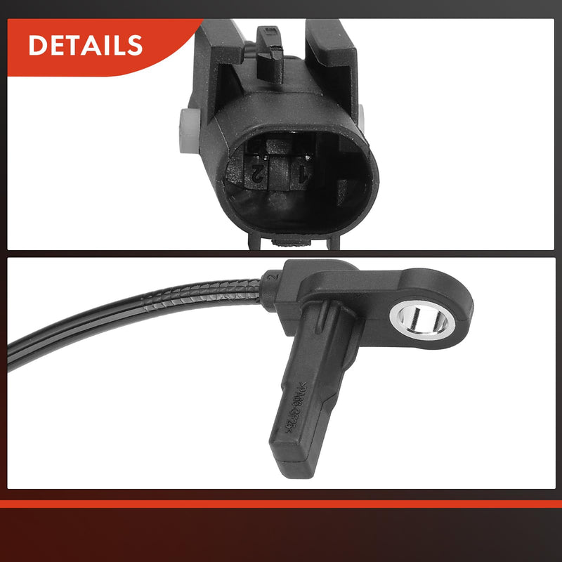 A-Premium ABS Wheel Speed Sensor Compatible with Freightliner & Mercedes-Benz Models - Sprinter 2500/Sprinter 3500 2010-2018 - Front Driver and Passenger Side, (2-PC Set), Replace# 9069050601