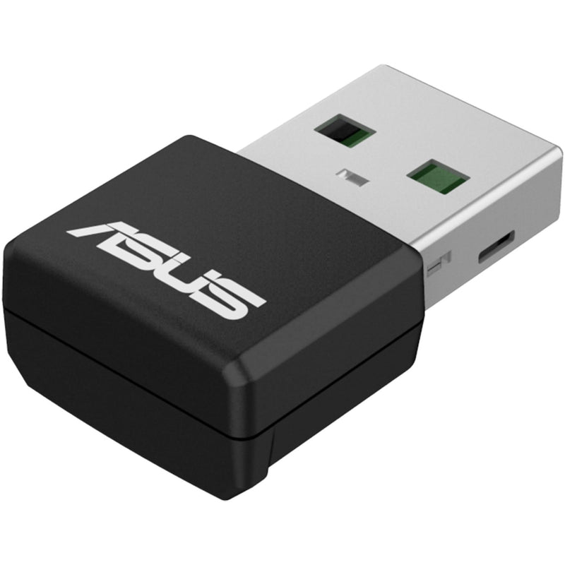 ASUS AX1800 Dual Band WiFi 6 USB Adapter, WiFi 6, 802.11ax, WPA3 Network Security, 5GHz frequency band, Compact size (USB-AX55 Nano)