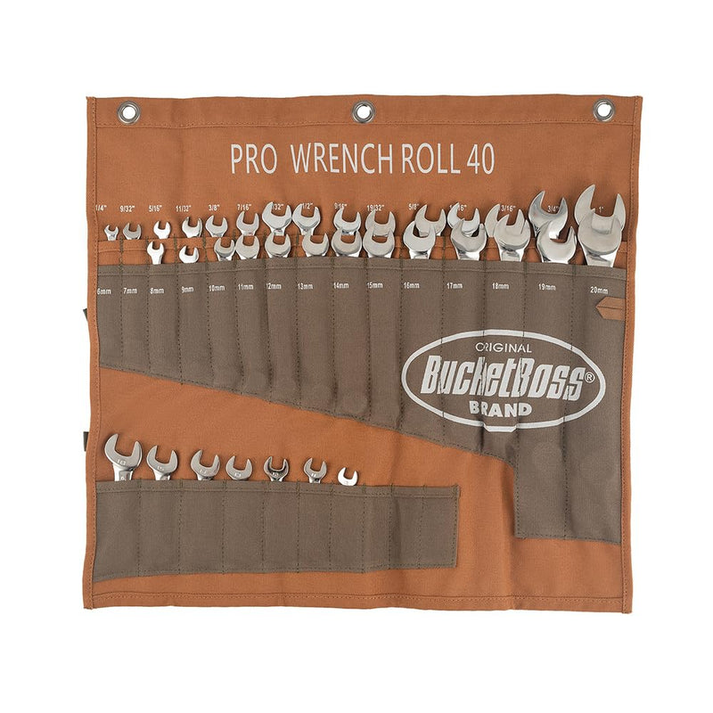 Bucket Boss Pro Wrench Roll 40 in Brown, 70040