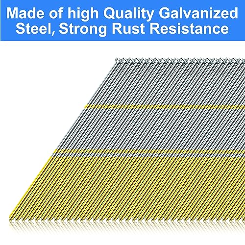 15 Gauge 34-Degree 1-1/4" DA Series Angled Finish Nails, 900-Pack 1-1/4 inch