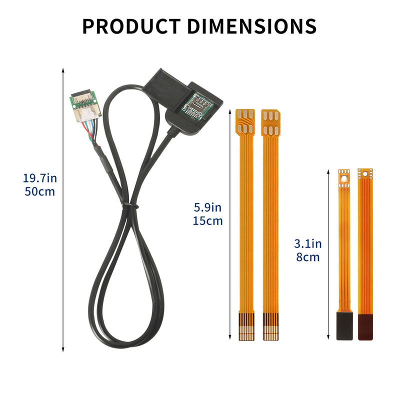 50cm/19.7in eSIM to Nano SIM Card Extension Cable Android Car Multimedia GPS Adapter SIM Card Slot Converter Automotive Accessories Wire Harness Replacement Part
