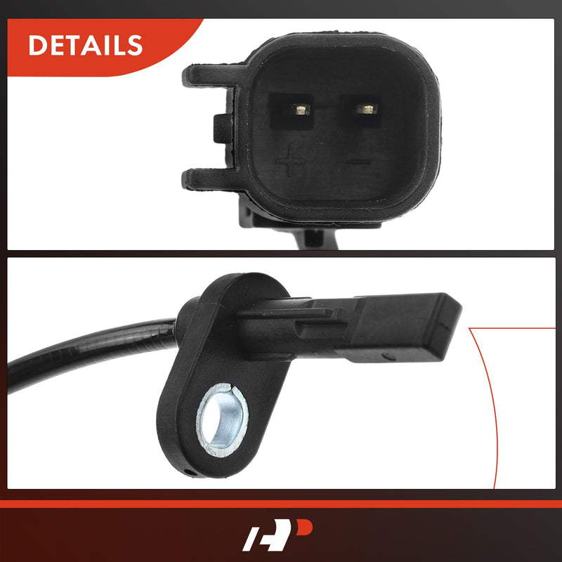A-Premium ABS Wheel Speed Sensor Compatible with Chevy Models - Camaro 2010 2011 2012 2013 2014 2015 - Front Driver and Passenger Side, (2-PC Set) Pack of 2