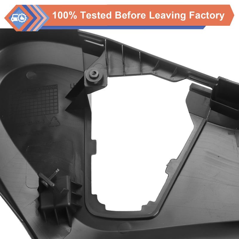 924-438 Black Left Driver Side Seat Track Cover, Power Seat Switch Panel Bezel Seat Track Shield Cover Trim Compatible With Chrysler Dodge Vehicle 2011-2016 Town & Country, 2011-2019 Grand Caravan