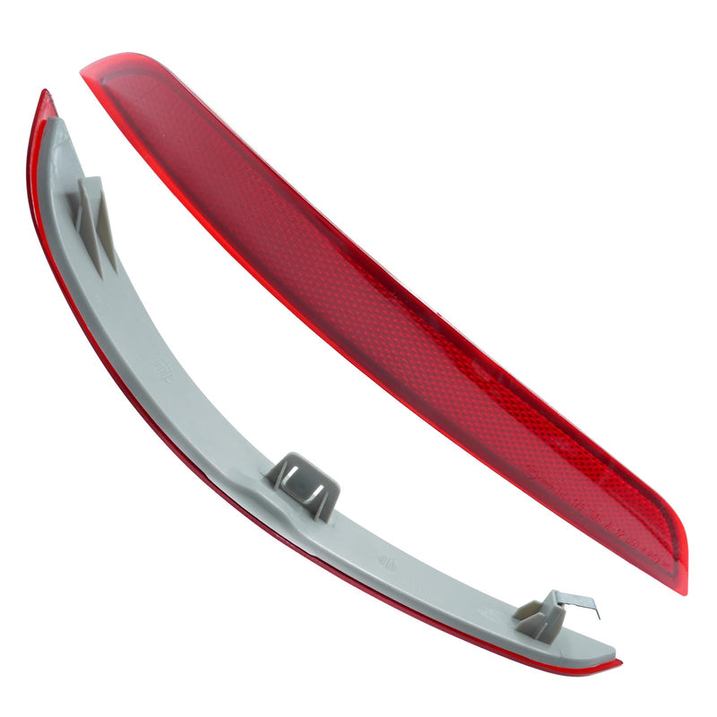  [AUSTRALIA] - Jaronx Compatible with BMW Rear Bumper Reflector for X5 F15 2014-2018, Left & Right Rear Bumper Red Marker Lights Lens Trim, Tail Reflector Light Replacement for BMW 63147290091 63147290092