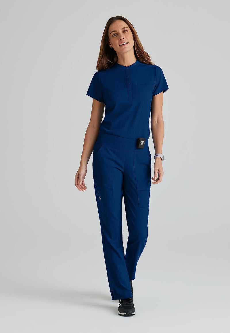 BARCO Grey's Anatomy Spandex Stretch Direct - Relay Scrub Pant for Women, Tapered Women's Scrub Pant Medium Black