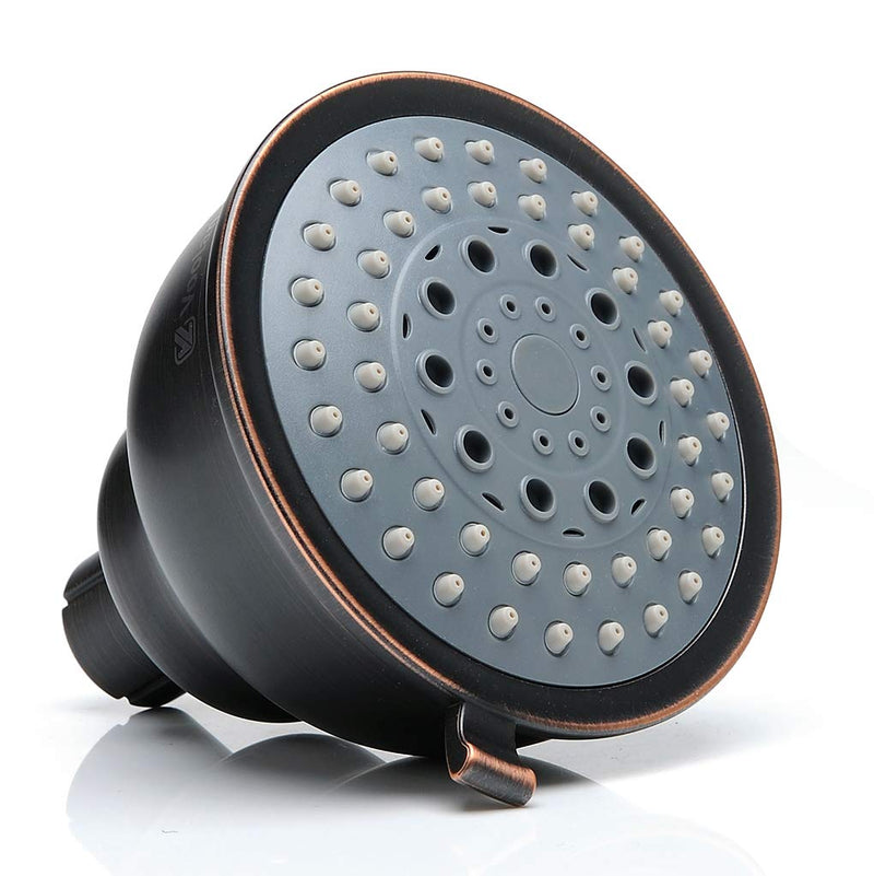 Voolan High Pressure Shower Head - 5 Function Rain Shower Head - Comfortable Shower Experience Even at Low Water Flow - Oil-Rubbed Bronze showerhead Oil Rubbed Bronze