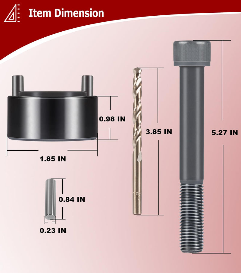 For LS LT Crank Pin Kit Crankshaft Damper Drill Pinning Fixture Tool For LS1 LS2 LS3 LT1 LQ4 LQ9 LSX LSA 5.3 6.0 CPK10SS