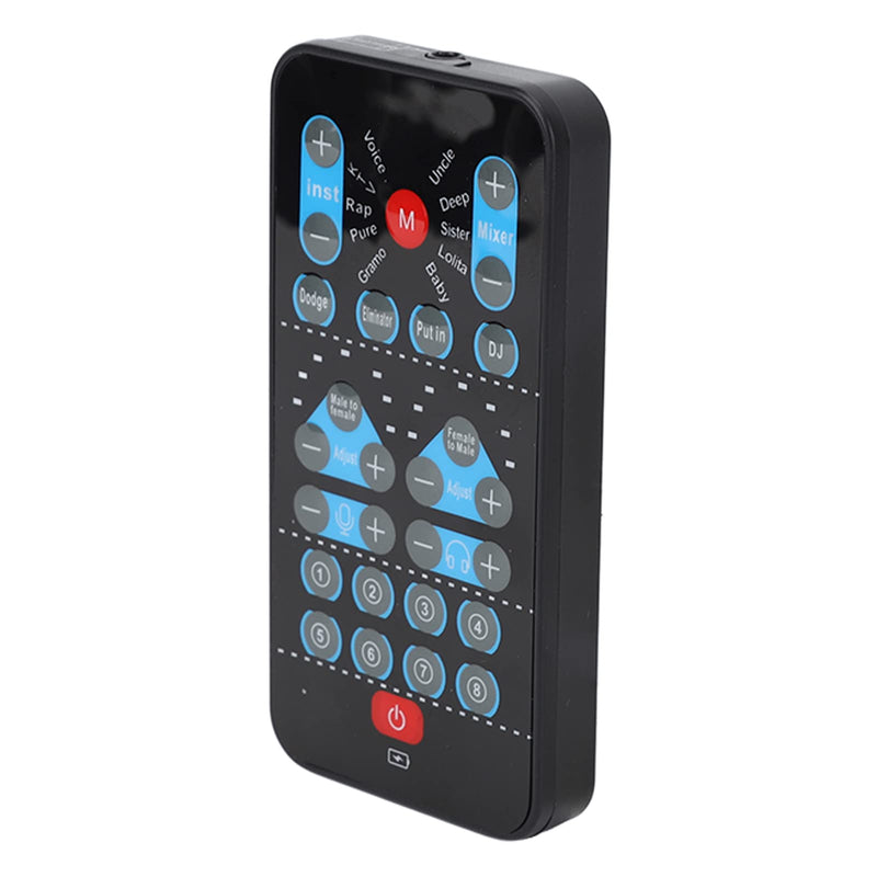 Mini Voice Changer for Live Streaming, Portable Sound Card with 8 Sound Effects for Gaming Mobile & PC