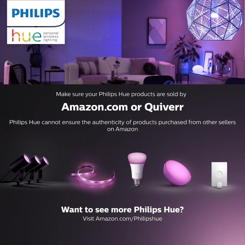 Philips Hue White Ambiance BR30 2-Pack 60W Equivalent Dimmable LED Smart Flood Light (Hue Hub Required, Works with Alexa, Homekit & more), Old Version Classic
