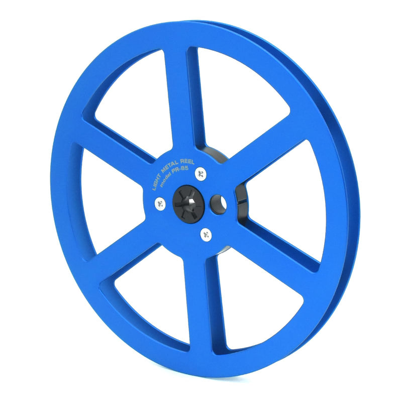 1/4 7 Inch Blue Aluminum Empty Take Up Reel for Reel to Reel Tape | Blue 7 inch aluminum take up reel with 6-hole design for 1/4 inch reel-to-reel tape recorders and empty tape storage
