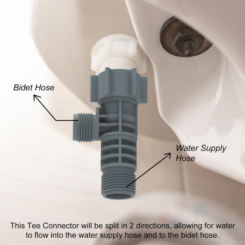 7/8 Inch Bidet T Adapter, T Valve, Bidet Tee Connector for All PF2 and Newer Washlets