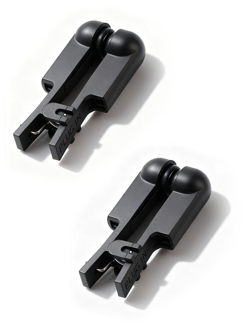 Ear Clip Electrode Rubber Black Compatible for Tens 7000 & Standard Tens Units, Reusable Ear Clip Accessory, 1 Pair