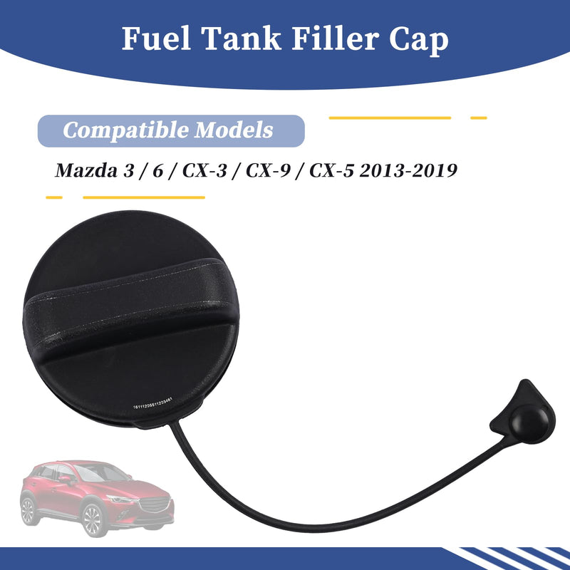 KD35-42-250A KD3542250A Fuel Tank Filler Cap Compatible with Mazda 3 6 CX-3 CX-9 CX-5 2013-2019 Car Gas Cap