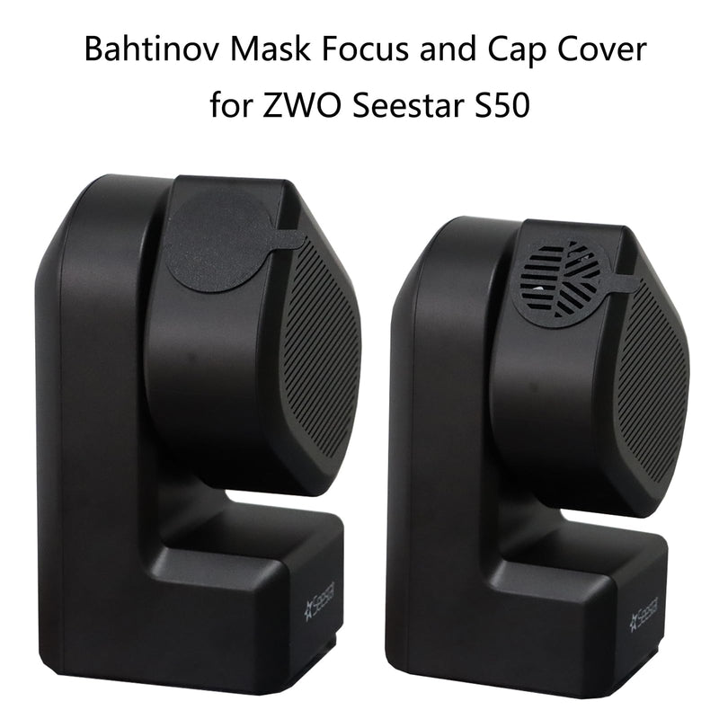 Cap Cover and Bahtinov Mask Focus for ZWO Seestar S50,Lens Cap for Seestar S50 Accessories for ZWO Seestar S50 Made of TPU Black