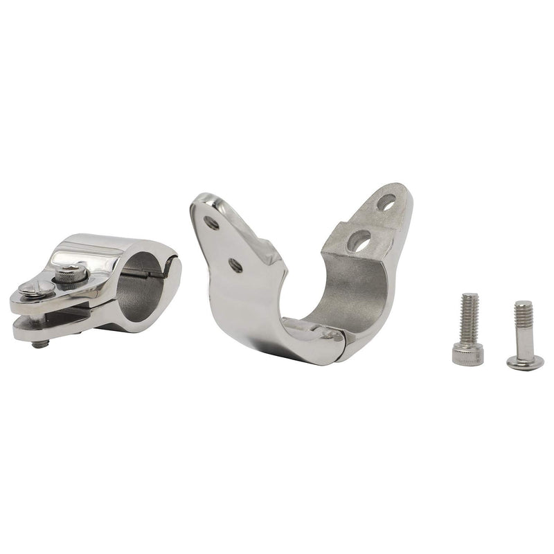 NovelBee 4pcs of 316 Stainless Steel Bimini Top Hinge Rail Mount 1"