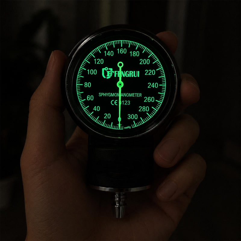 Replacement Aneroid Sphygmomanometer Gauge, Manual Pressure Devices, 1 Pcs (Black-B) Black-b