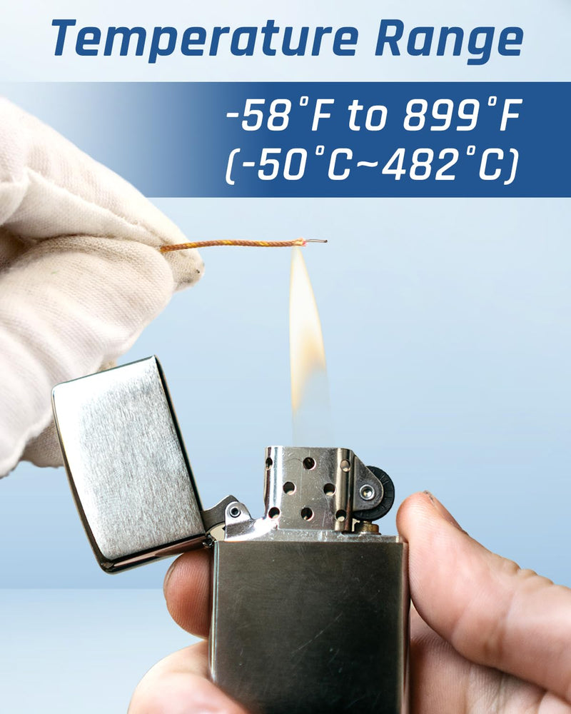 5 Pcs K Type Mini-Connector Thermocouple Temperature Probe Sensor 1 Meters Long Measure Range -50°C~482°C (-58°F~899°F)