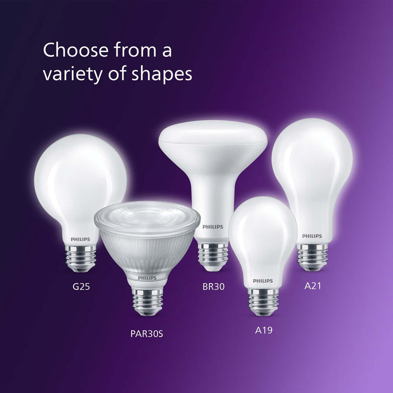 PHILIPS LED 45W R20 4-Pack Ultra Definition Daylight (5000k) 450 Lumen (5.5W = 45W) Dimmable Frosted Flicker-Free Light Bulbs Daylight (5000k)