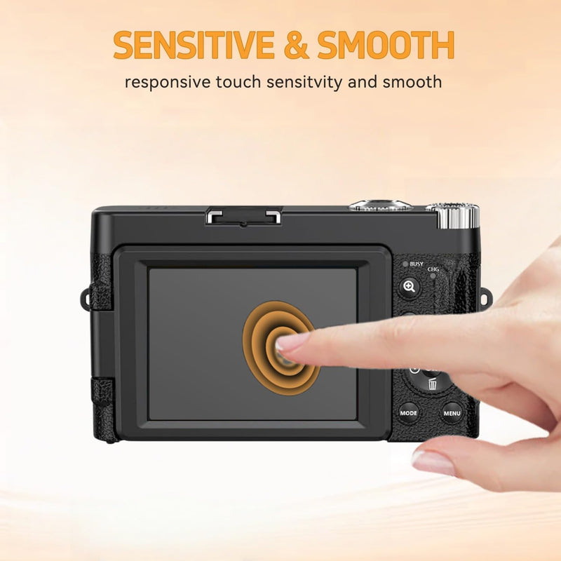 Screen Protector Designed for Duluvulu 4K Digital Camera (6 Pack) | HD Clear PET Film, Anti-Scratch, Designed for Zostuic / TEFTYMON / TESFOT DC101 Camera