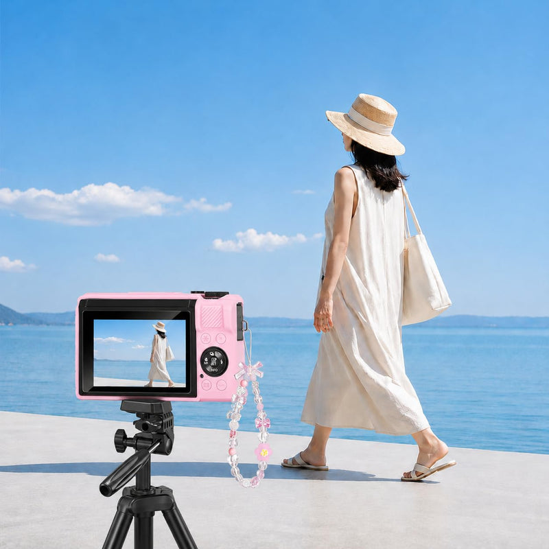 Silicone Camera Case for Canon G7X Mark III with Removable Lens Cover,BraceletWrist Strap,2 Tempered Glass Screen Protectors,Protective Travel,DailyPhotography Camera Accessories (Pink) Pink