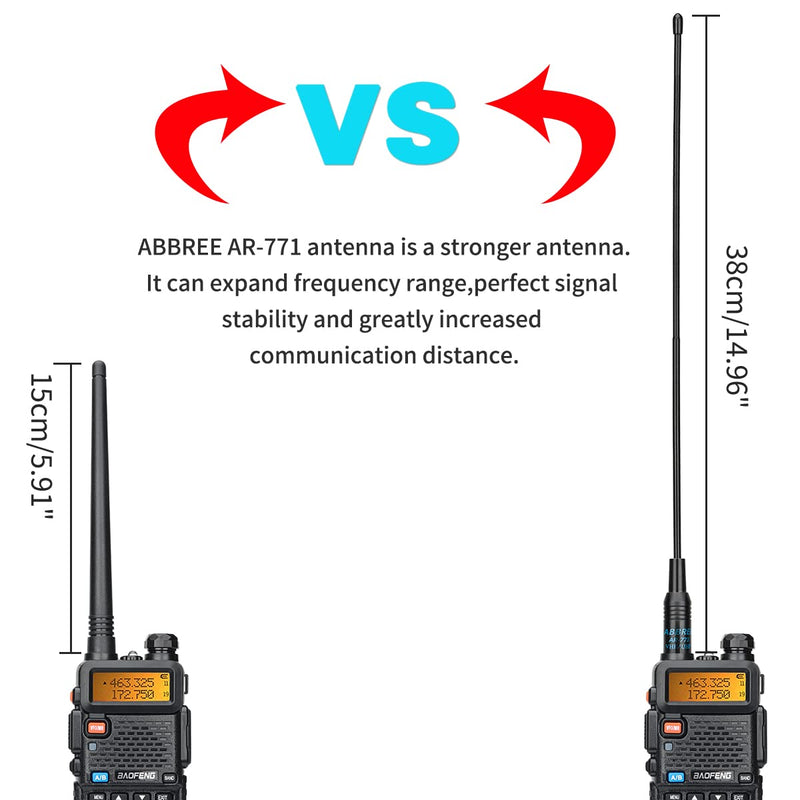 Baofeng UV-5R 8W Ham Radio Long Range Handheld VHF UHF High Power Two Way Radio Dual Band 3800mAh Li-ion Battery Walkie Talkie with Programming Cable Full Set