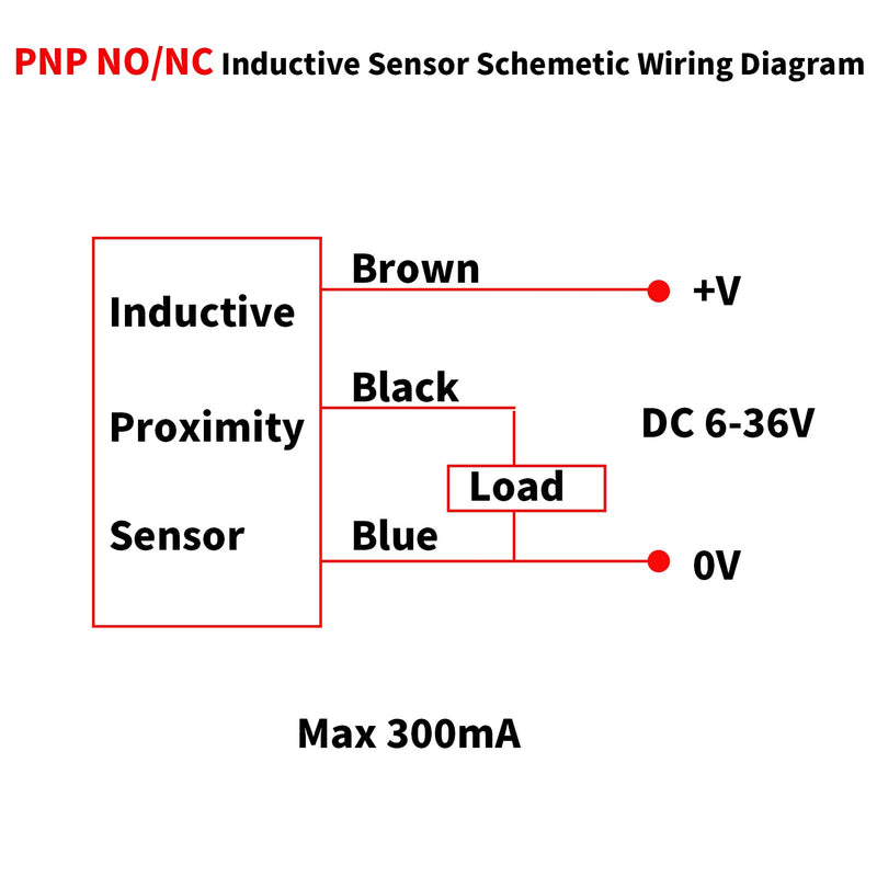 5Pcs NO Normally Open PNP Inductive Proximity Sensor Switch M8 Detector 2mm DC6V-36V 3 Wire LJ8A3-2-Z/BY