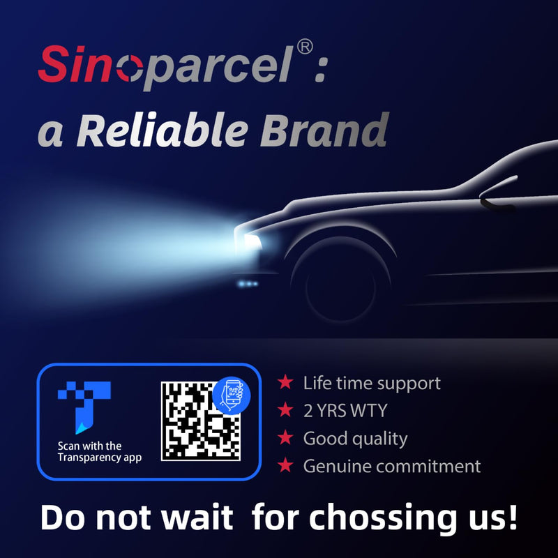 Sinoparcel D1S Xenon HID Headlights Bulb - 8000K 35W High Low Beam 66144 66140 85140 85415 Replacement Bulb - Pack of 2