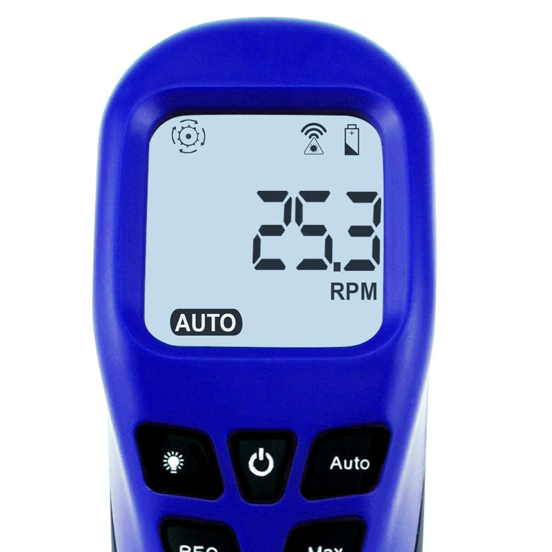 2.5-99999RPM Digital Laser Tachometer MAX/MIN Data Hold Function