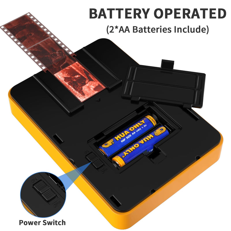 DigitConvert 35mm Mobile Film and Slide Scanner Converts Slides to Digital | Digitize 35mm old slides and negatives via smartphone. Battery-powered, portable film viewer for old photos