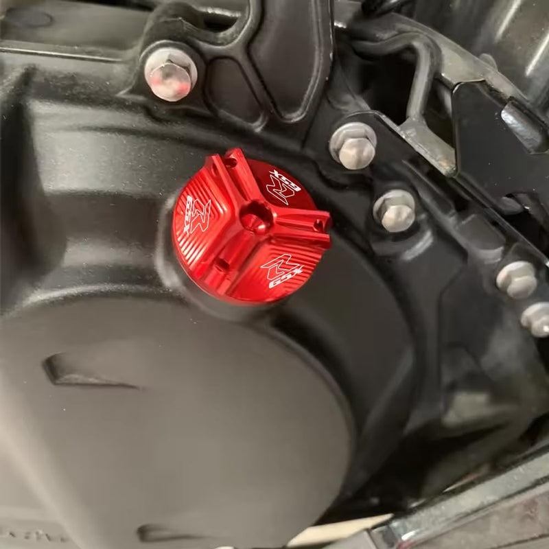 MOWOK For Suzuki GSX-R Gsxr 600 750 1000 GSX-R750 gsx-r600 gsx-r1000 Motorcycle Front Brake Fluid Reservoir Protection Cover and Reservoir cap sock Oil filler cap (Blue) Blue