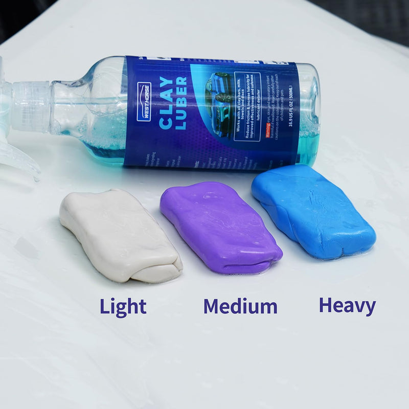 Clay Bar 3 Pack 300g(3x100g) Car Detailing Magic Clay Bars, Auto Clean Wash Bars, Deeply Cleanse The Paint Surface (Medium) Medium