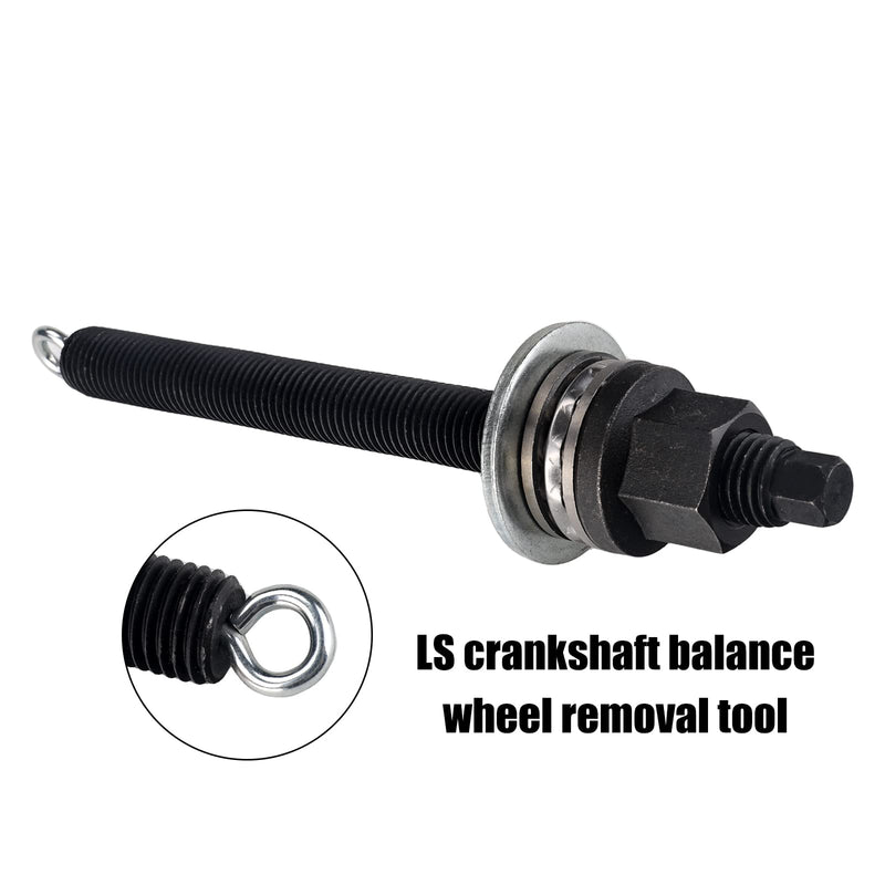 3mirrors Harmonic Balancer Installer Crank Compatible with GM 1997-Up LS Engines, Crankshaft Installation Crank Pulley Installer w/Thrust Bearing w/Lifting Hook