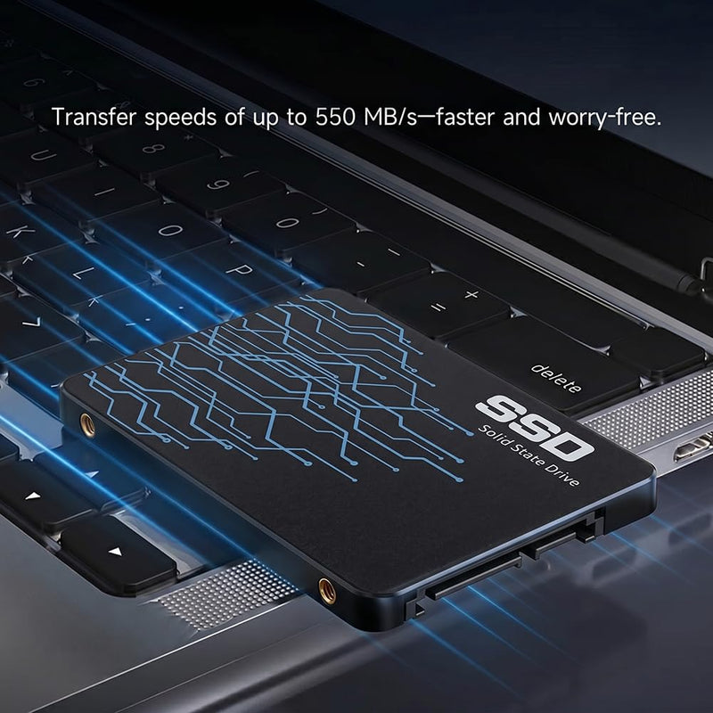 128GB SSD SATA III 2.5 Inch Internal Solid State Drive – Read Speed Up to 550MB/s, Upgrade for Desktop PC, Laptop, Notebook – Faster Boot, App Loading & File Transfer(Style-N)
