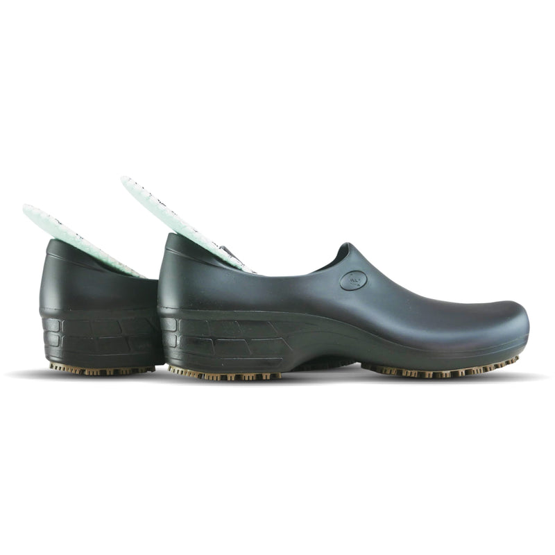 Sticky Nursing Shoes Women - Chefs - Kitchen - Nurses - Clogs for Work - Waterproof Non Slip 8.5 Black