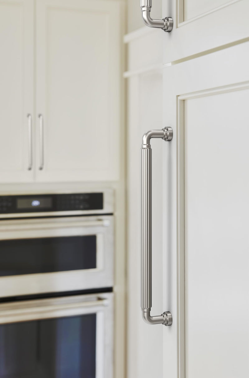 Amerock Cowrie 8-13/16 inch (224 mm) Center-to-Center Polished Nickel Cabinet Pull, BP37706PN