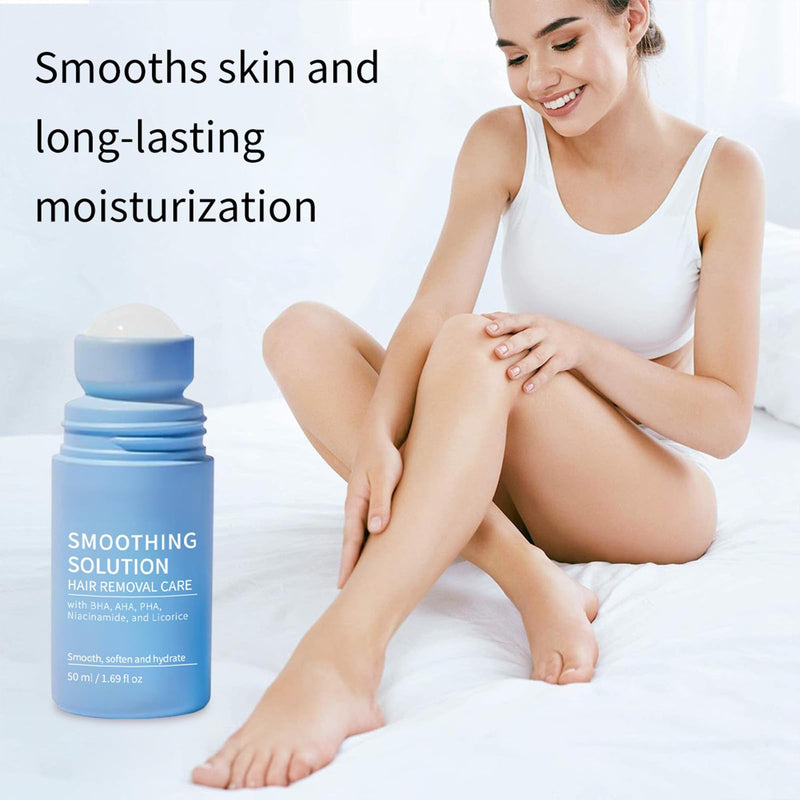 High Roller Ingrown Tonic | Razor Bump & Ingrown Hair Treatment with BHA AHA | Roller Ball Applicator for Underarms Abdomen Bikini Line for Men & Women