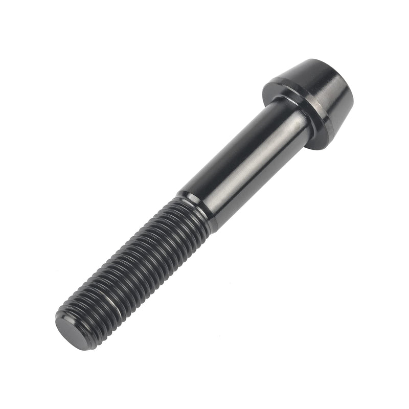 Titanium M10x20 25 30 35 40 45 50 55 60 70 80 100 Ptich 1.25 1.5mm Hex Allen Socket Head Bolt Screws Pack of 4 (M10x60mm Pitch 1.25mm, Black) M10x60mm Pitch 1.25mm