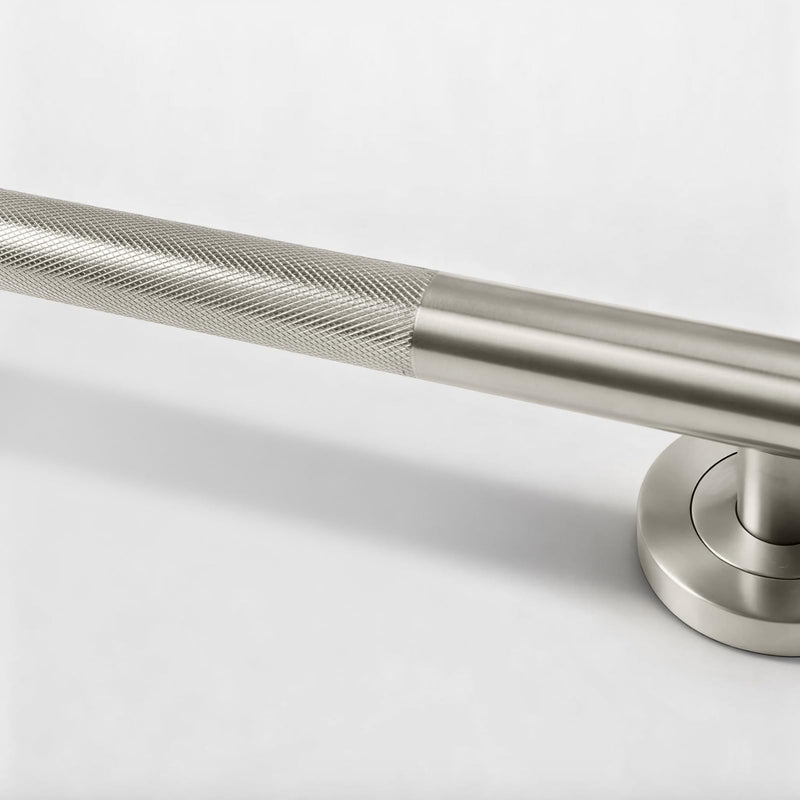 Lava Odoro Shower Grab Bars, 12" Stainless Steel Bathroom Safety Grab Bar, Upgrade Anti-Slip Knurling Shower Grab for Bathtub, Shower Handle for Elderly and Handicap, ADA Compliant, Brushed Nicke Brushed Nickel 12 Inch