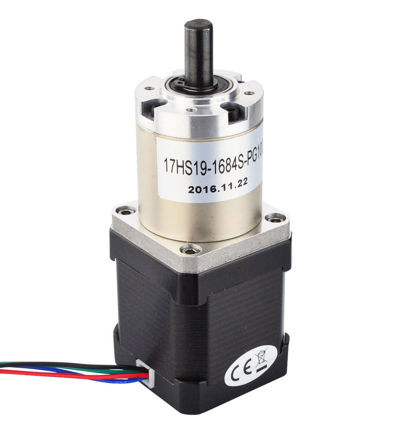 STEPPERONLINE 100:1 Planetary Gearbox Nema 17 Stepper Motor Low Speed High Torque DIY CNC