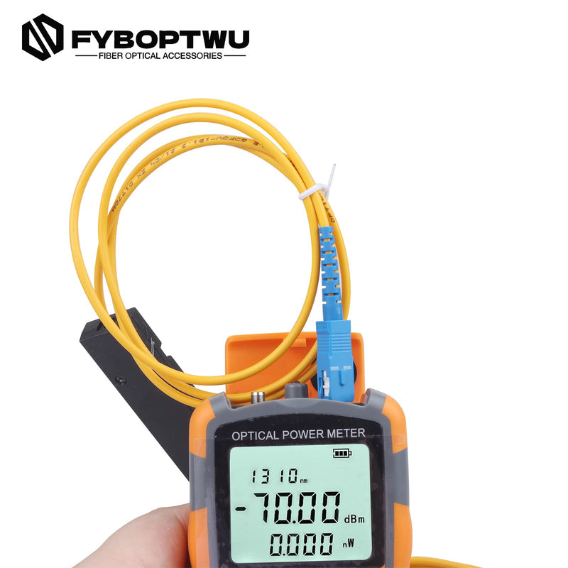 1pc 4 in 1 Function Visual Fault Locator & OPM Portable Optical Power Meter (FC/SC/ST) & RJ45 Network Test & LED Lighting, Portable Fiber Optic Tester, Range: (-70) dBm ~ (+10) dBm
