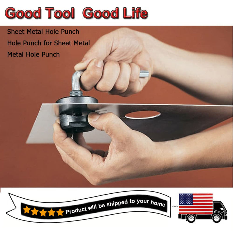 SagaSave 40mm Sheet Metal Punch Hole Punch, Metal Hexagon Hole Cutter for Sink，Stainless Steel ，Steel Plate，1PCS 40mm / 1.57 inch