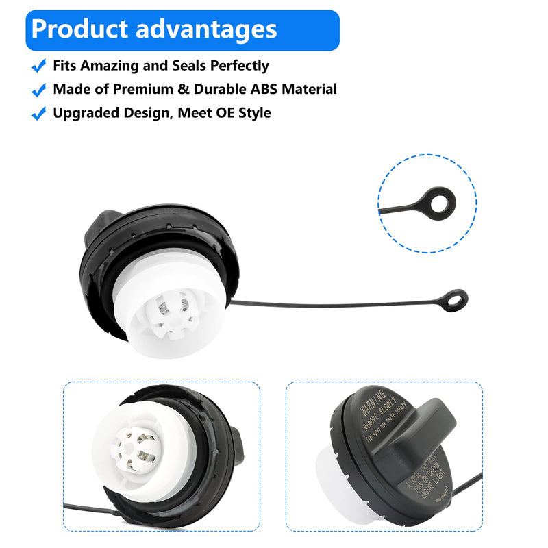 Gas Cap, Fuel Tank Cap Fit for Subaru, 2010-2024 Outback Impreza Legacy, 14-23 Forester, 13-23 Brz, 13-24 Crosstrek, 15-23 WRX, 19-23 Ascent gas caps, Replace 42031AJ000 42031FJ000 42031FJ001