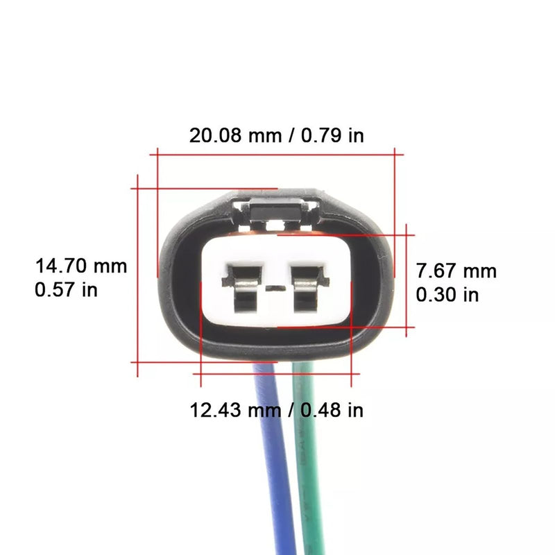 ABS Wheel Speed Sensor Connector Wire Plug Wiring harness Compatible with TOYOTA TACOMA 4RUNNER LAND CRUISER FJ 2003-2020 Compatible with LEXUS LX570 GX460 GX470 2003-2019 Replacement for 89542-08050