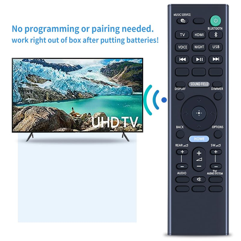 RMT-AH510U 1-011-152-11 Replacement Remote Control fit for Sony Soundbar HT-A5000 RMTAH510U Sound Bar Speaker System RMT-AH510U