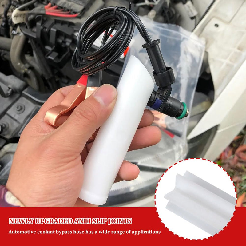 4Pcs Fuel Injector Cleaner Kit, Universal Fuel Injector Flush Cleaner Adapter DIY Cleaning Tool Kit, Fuel Pressure Tester Kit for Car Fuel Injector Tester Fuel Pump Pressure Test Automotive