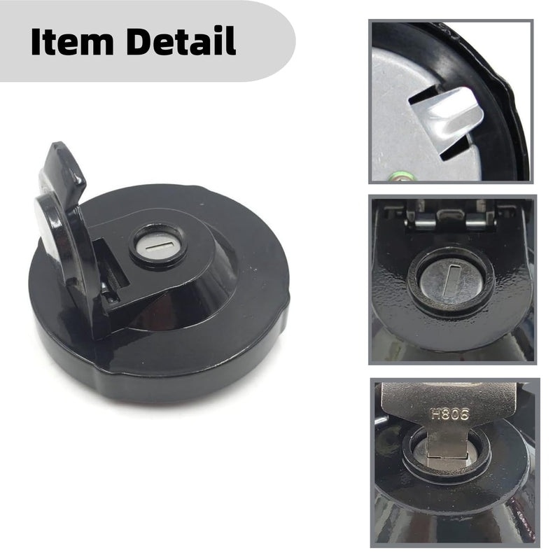 1552100500 Fuel Tank Cap with 2 Keys Replacement for Takeuchi Excavators Track Loaders TB014 TB015 TB016 TB125 TL26 TL120 TL126 TL130 TL140 TL150 TL220 TL230 TL240 TL250