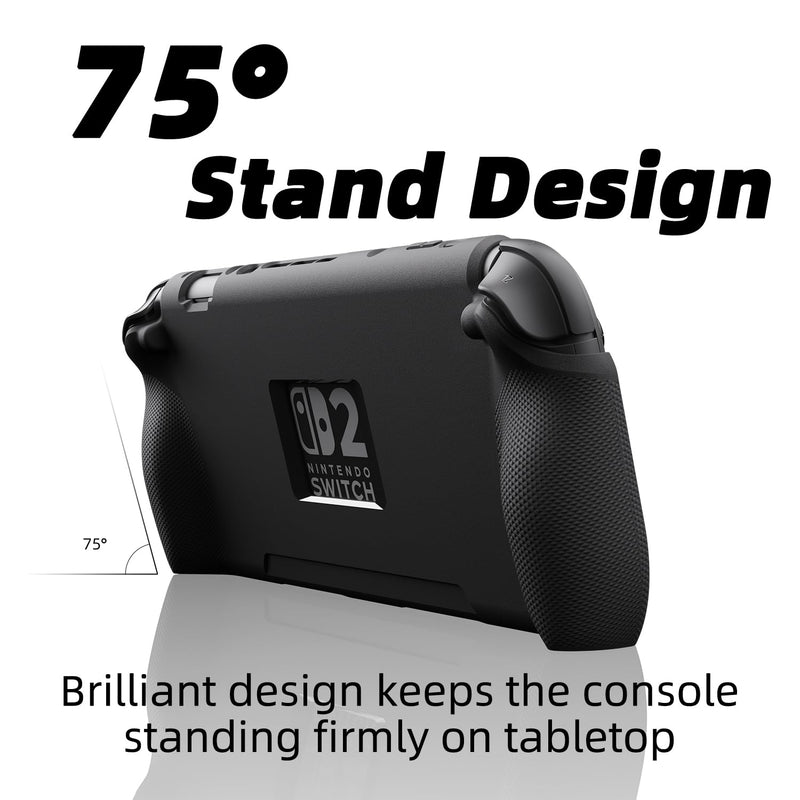 Savage Raven by Skull & Co. StandGrip Front Cover Bundle for Nintendo Switch 2: Protective Case with Textured Grips Full Protection and Hard-Shell Front Cover - Yellow/Green Front Cover [Yellow]+ StandGrip [Green]