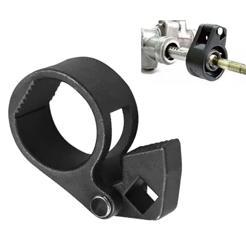 Garosa Steering Gear Rudder Wrench 1/2 Inches Hole Multifunctional Steering Rod Wrench 27-42mm Black Chrome Vanadium Steel Rudder Disassembly Remover